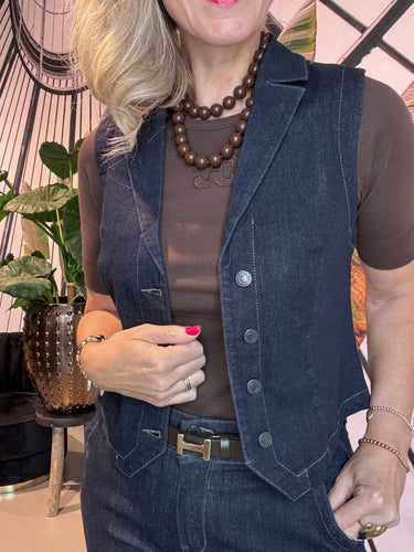 SRB4690 Waistcoat Denim Forever blue